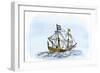 One of Henry Hudson's Ships, 17th Century-null-Framed Giclee Print