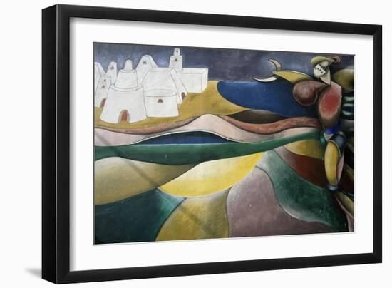 One of Hundreds of Murals in Orgosolo, Sardinia, Italy-null-Framed Giclee Print