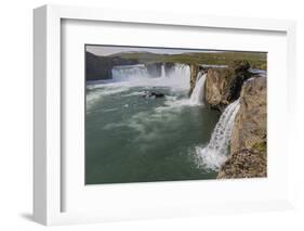 One of Iceland's Most Spectacular Waterfalls, Godafoss (Waterfall of the Gods), Outside Akureyri-Michael Nolan-Framed Photographic Print