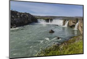 One of Iceland's Most Spectacular Waterfalls, Godafoss (Waterfall of the Gods), Outside Akureyri-Michael Nolan-Mounted Photographic Print