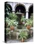 One of Many Lovely Garden Courtyards in Old Havana, Havana, Cuba, West Indies, Central America-R H Productions-Stretched Canvas