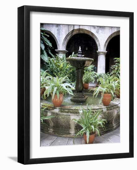 One of Many Lovely Garden Courtyards in Old Havana, Havana, Cuba, West Indies, Central America-R H Productions-Framed Photographic Print