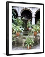 One of Many Lovely Garden Courtyards in Old Havana, Havana, Cuba, West Indies, Central America-R H Productions-Framed Photographic Print