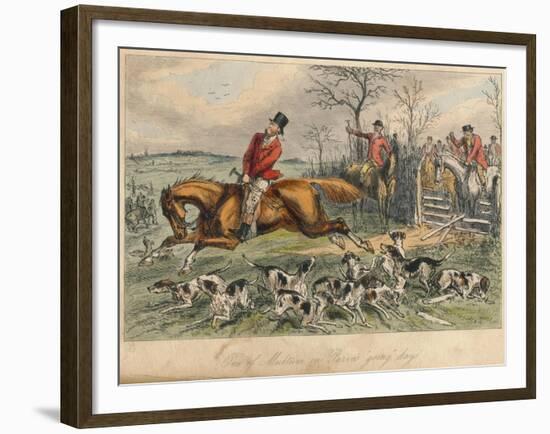 One of Multum in Parvos Going Days, 1865-John Leech-Framed Giclee Print