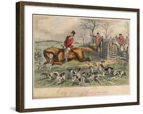 One of Multum in Parvos Going Days, 1865-John Leech-Framed Giclee Print