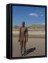 One of the 100 Men of Another Place, also known as the Iron Men, Statues by Antony Gormley-Ethel Davies-Framed Stretched Canvas