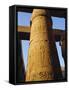 One of the 102 Columns in the Great Hypostyle Hall, Temple of Karnac, Karnac, Egypt, North Africa-Ken Gillham-Framed Stretched Canvas