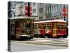 One of the 1920s Era Streetcars-null-Stretched Canvas