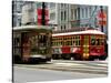 One of the 1920s Era Streetcars-null-Stretched Canvas