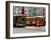 One of the 1920s Era Streetcars-null-Framed Photographic Print