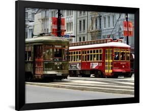 One of the 1920s Era Streetcars-null-Framed Photographic Print