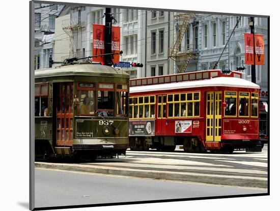 One of the 1920s Era Streetcars-null-Mounted Photographic Print
