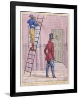 One of the Advantages of Oil over Gas, 1821-Richard Dighton-Framed Giclee Print