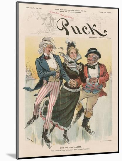 'One of the Causes', Cover from 'Puck Magazine', Vol. XLIV, No. 1138, Dec. 28th 1898-Joseph Keppler-Mounted Giclee Print