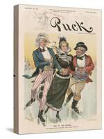 'One of the Causes', Cover from 'Puck Magazine', Vol. XLIV, No. 1138, Dec. 28th 1898-Joseph Keppler-Stretched Canvas
