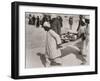 One of the Chariot Wheels Being Removed from the Tomb of Tutankhamun, Valley of the Kings, 1922-Harry Burton-Framed Photographic Print