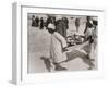 One of the Chariot Wheels Being Removed from the Tomb of Tutankhamun, Valley of the Kings, 1922-Harry Burton-Framed Photographic Print