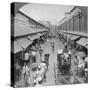 One of the Chief Native Market Streets, Rangoon, Burma, 1908-null-Stretched Canvas