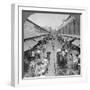 One of the Chief Native Market Streets, Rangoon, Burma, 1908-null-Framed Photographic Print