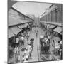 One of the Chief Native Market Streets, Rangoon, Burma, 1908-null-Mounted Photographic Print