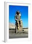 One of the Colossi of Memnon, Near the Valley of the Kings, Egypt, 14th Century Bc-null-Framed Photographic Print