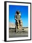 One of the Colossi of Memnon, Near the Valley of the Kings, Egypt, 14th Century Bc-null-Framed Photographic Print