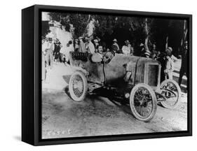 One of the Competitors at the Mont Ventoux Hill Climb, Provence, France, 1911-null-Framed Stretched Canvas