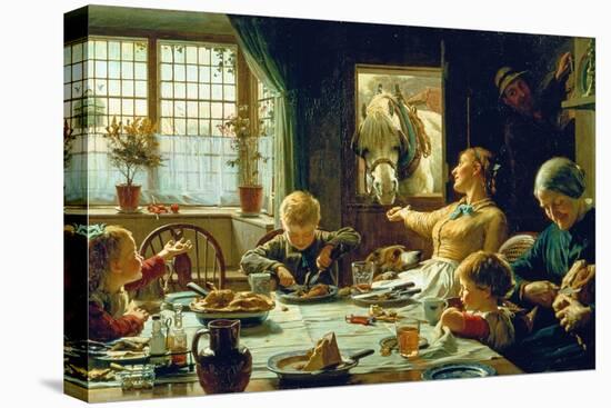 One of the Family, 1880-Frederick George Cotman-Stretched Canvas