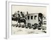 One of the First Horse-Drawn Trains of Baltimore and Ohio Railway-null-Framed Giclee Print