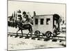 One of the First Horse-Drawn Trains of Baltimore and Ohio Railway-null-Mounted Giclee Print