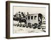 One of the First Horse-Drawn Trains of Baltimore and Ohio Railway-null-Framed Giclee Print