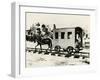 One of the First Horse-Drawn Trains of Baltimore and Ohio Railway-null-Framed Giclee Print