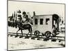 One of the First Horse-Drawn Trains of Baltimore and Ohio Railway-null-Mounted Giclee Print