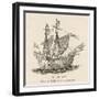 One of the Five Vessels of His Fleet the Caravel Victoria-null-Framed Art Print