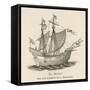 One of the Five Vessels of His Fleet the Caravel Victoria-null-Framed Stretched Canvas