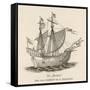 One of the Five Vessels of His Fleet the Caravel Victoria-null-Framed Stretched Canvas