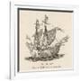 One of the Five Vessels of His Fleet the Caravel Victoria-null-Framed Art Print