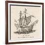 One of the Five Vessels of His Fleet the Caravel Victoria-null-Framed Art Print