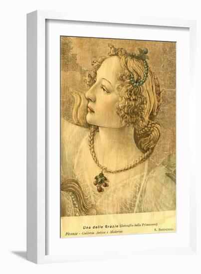 One of the Graces, Bottecelli-null-Framed Art Print