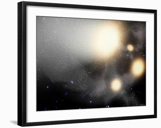 One of the Largest Smash-Ups of Galaxies Ever Observed-Stocktrek Images-Framed Photographic Print