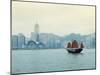 One of the Last Remaining Chinese Sailing Junks on Victoria Harbour, Hong Kong, China-Amanda Hall-Mounted Photographic Print