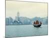 One of the Last Remaining Chinese Sailing Junks on Victoria Harbour, Hong Kong, China-Amanda Hall-Mounted Photographic Print