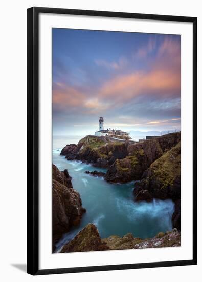 One of the lighthouses on the island, the Fanad Head, County Donegal, Ireland.-ClickAlps-Framed Photographic Print