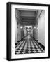 One of the Long Corridors in the State Dept. Building with a Messenger Desk Out in the Hall-Alfred Eisenstaedt-Framed Photographic Print