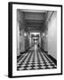 One of the Long Corridors in the State Dept. Building with a Messenger Desk Out in the Hall-Alfred Eisenstaedt-Framed Photographic Print