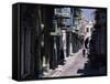 One of the Main Streets, Pyrgi, Chios (Khios), Greek Islands, Greece-David Beatty-Framed Stretched Canvas