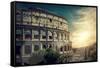 One of the Most Popular Travel Place in World - Roman Coliseum.-Andrey Yurlov-Framed Stretched Canvas