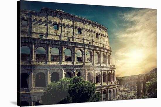 One of the Most Popular Travel Place in World - Roman Coliseum.-Andrey Yurlov-Stretched Canvas