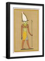 One of the Names Given to This God of the Underworld and of Vegetation is Osiris-Unnefer-E.a. Wallis Budge-Framed Art Print