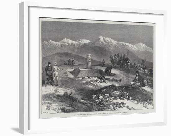 One of the New Afghan Boundary Pillars-William 'Crimea' Simpson-Framed Giclee Print